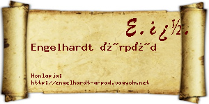 Engelhardt Árpád névjegykártya